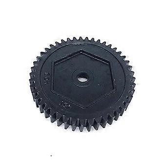 45T 0.8M Metal Spur Gear for 1/10 RC Crawler Car, Durable LowProfile Black Finish
