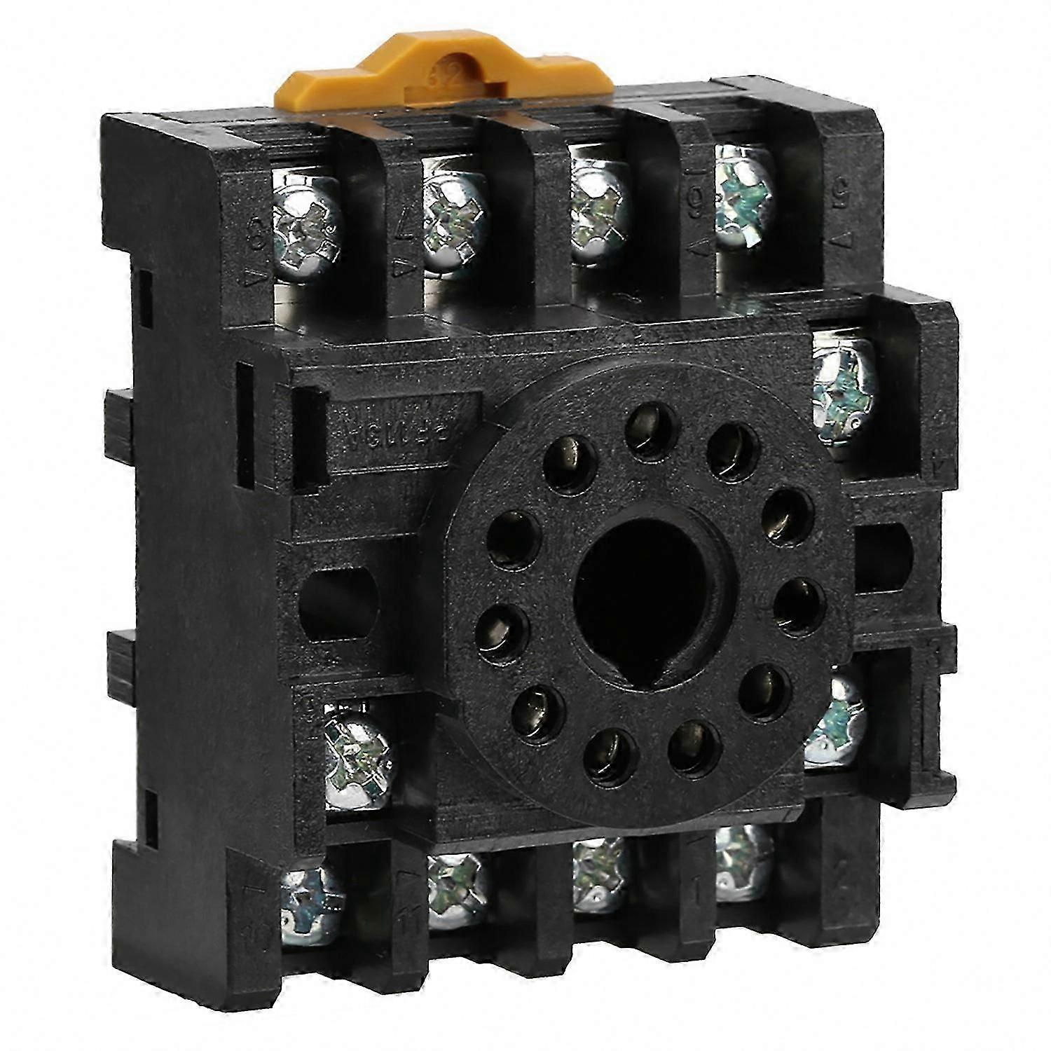 Durable 11-Pin Power Relay Base Socket for Reliable Electrical Connections