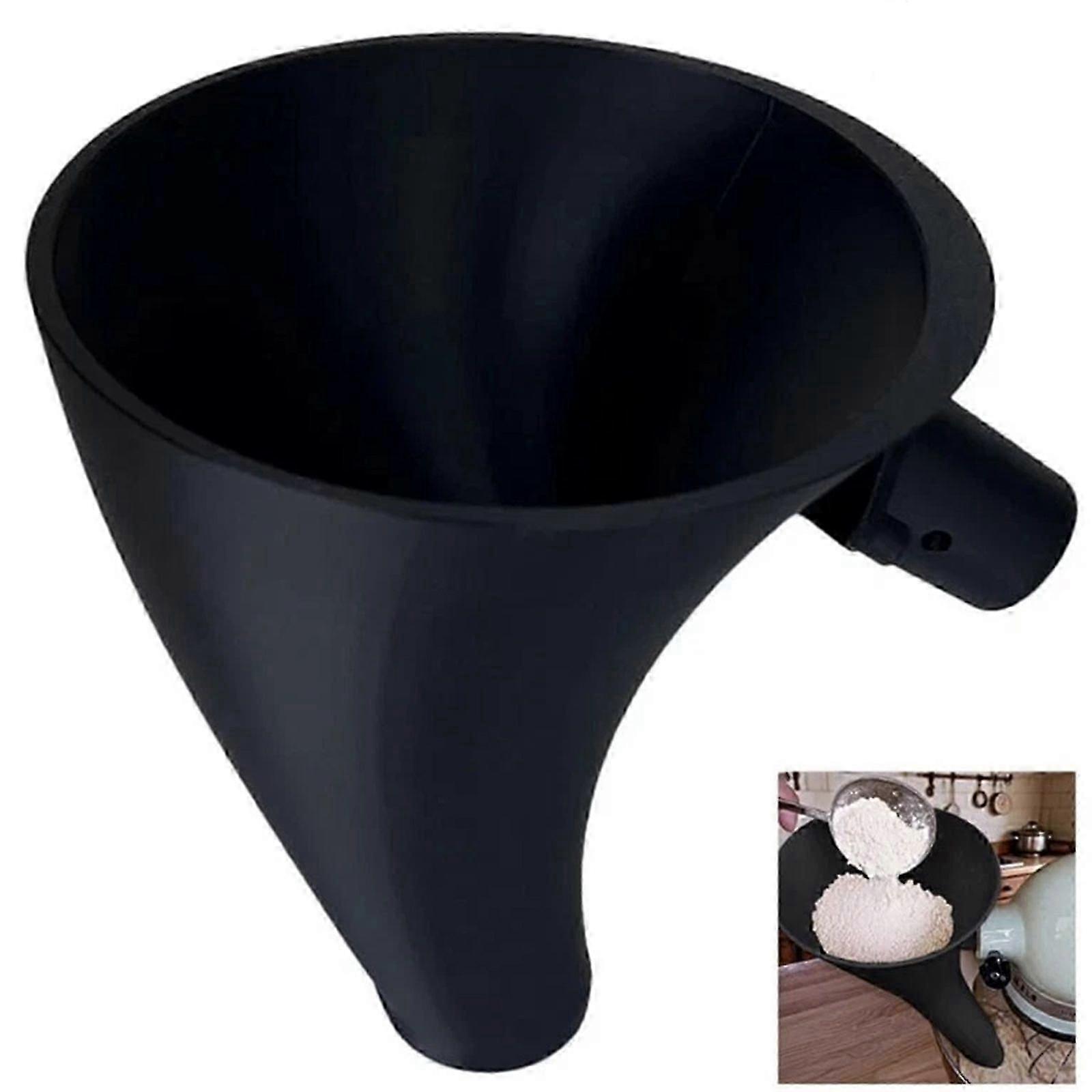 Kitchen Stand Mixer Flour Funnel with Easy-Pour Attachment for Baking Needs