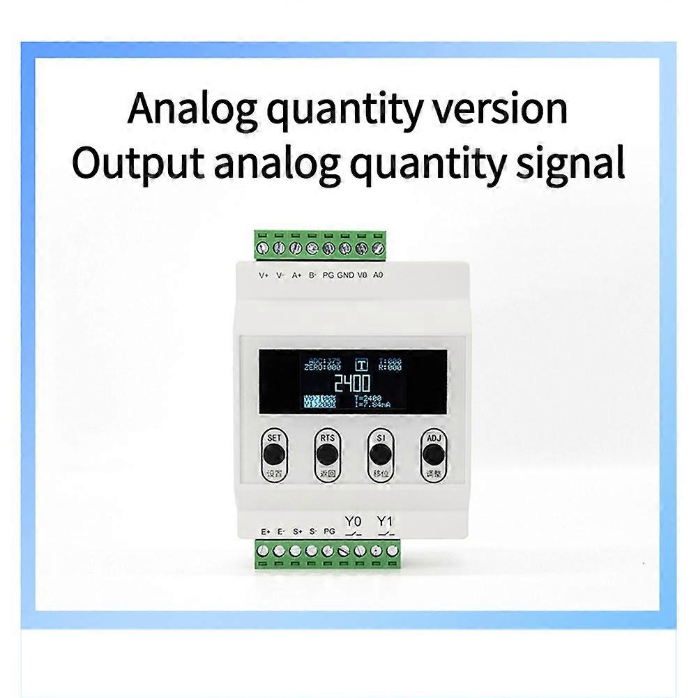 DIN Rail Force Gauge, 4-20mA Output, RS485 Controller, High-Precision Weighing Display Module Basic Style
