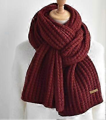 Burgundy Solid Color Scarf for Students