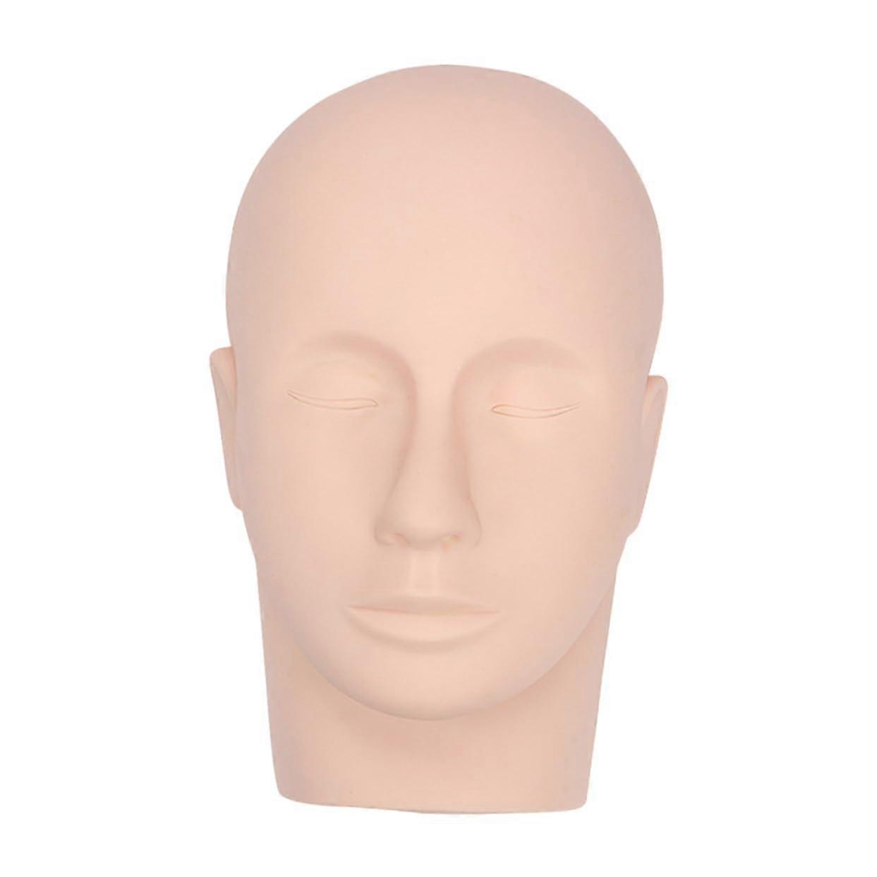 Eyelash Mannequin Head Silicone Practice Head for Lash Extension Training Reusable BeginnerFriendly