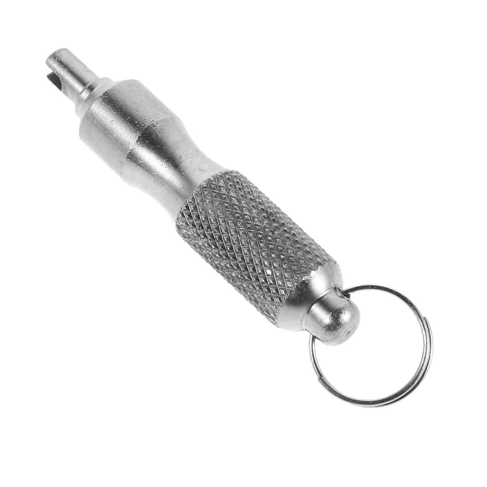 Valve Core Removal Tool Keychain for Car Bike Tires HVAC Dual Function Stem Installer