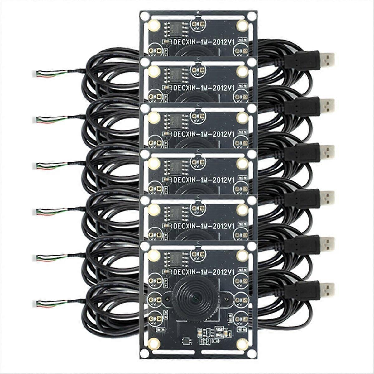 6Pcs 100 Degree Camera Module,with 3 Meter Cable for WinXP/7/8/10