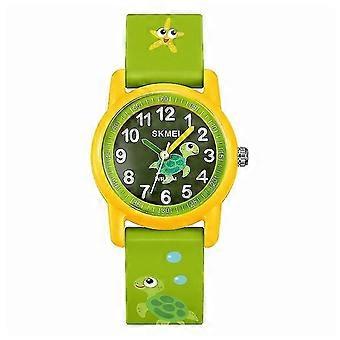 2157 Fashion Sport Waterdicht Kinderhorloge Cartoon Student Quartz Horloge-Zeeschildpad TA