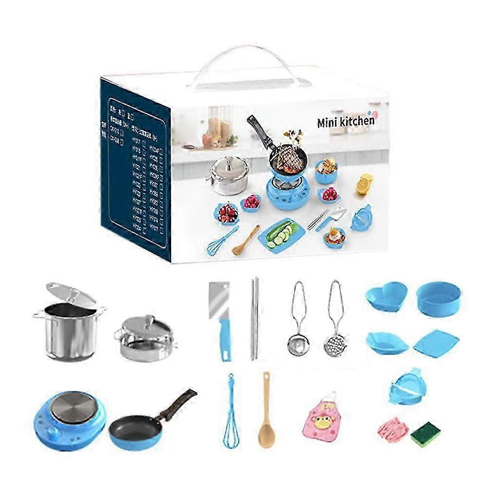 Mini Kitchenette Cooking Utensils Set Kids Puzzle Toy
