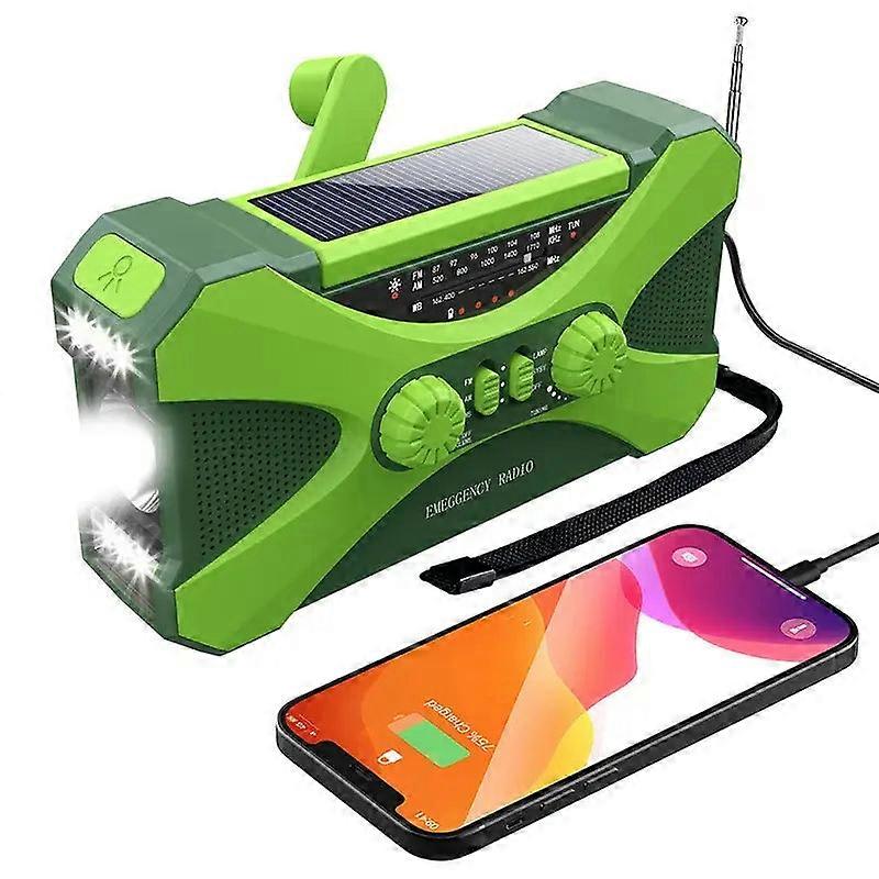 Multifunctional 10000mah Solar Crank Radio (2 Colours Available)