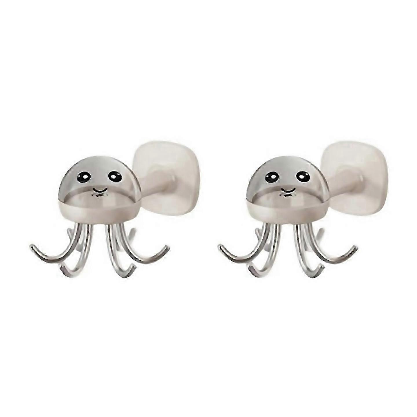 Adhesive hooks suitable for multi-functional kitchens and bathrooms.