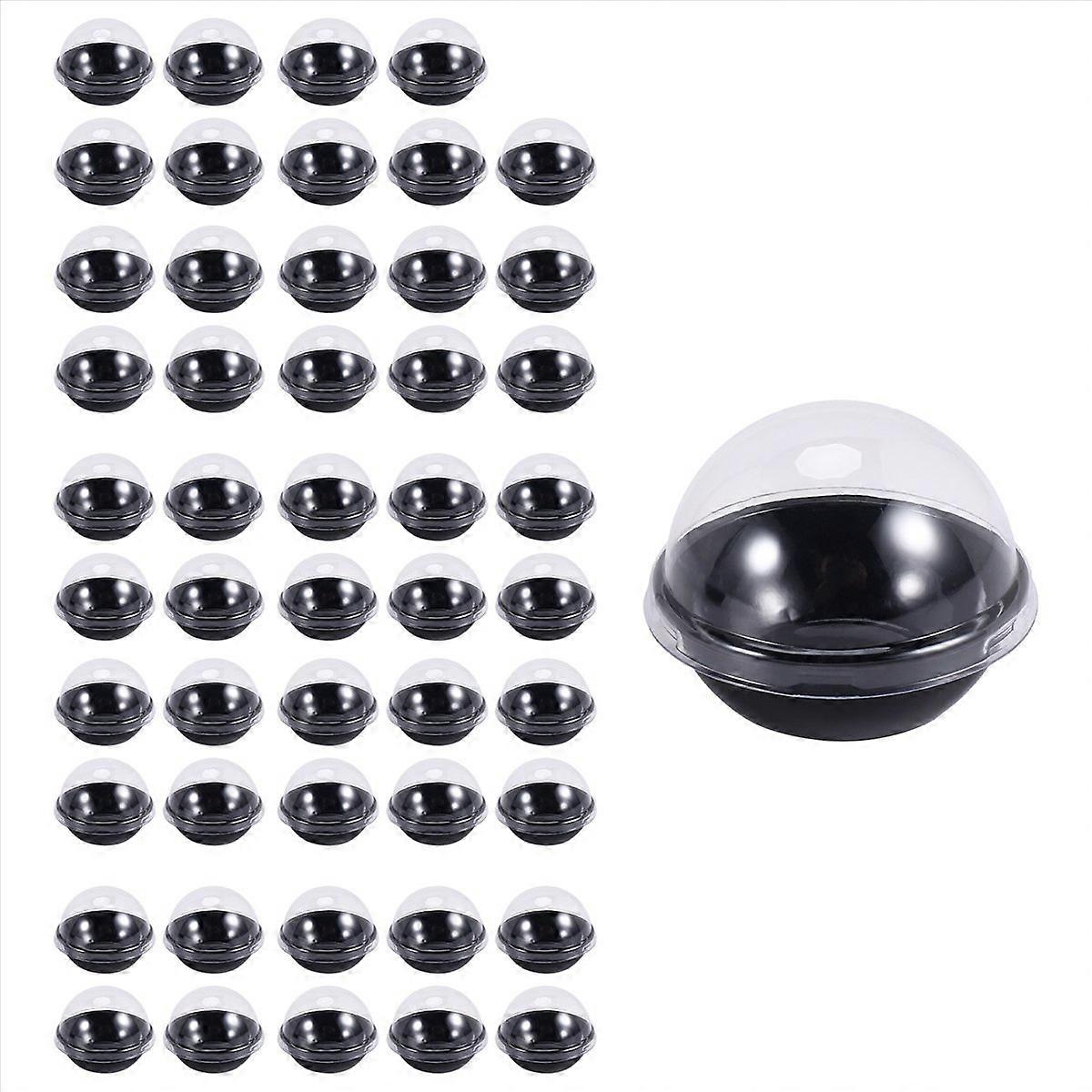 50 Pack Clear Plastic Mini Cupcake Container,for Mini Muffin Macaron