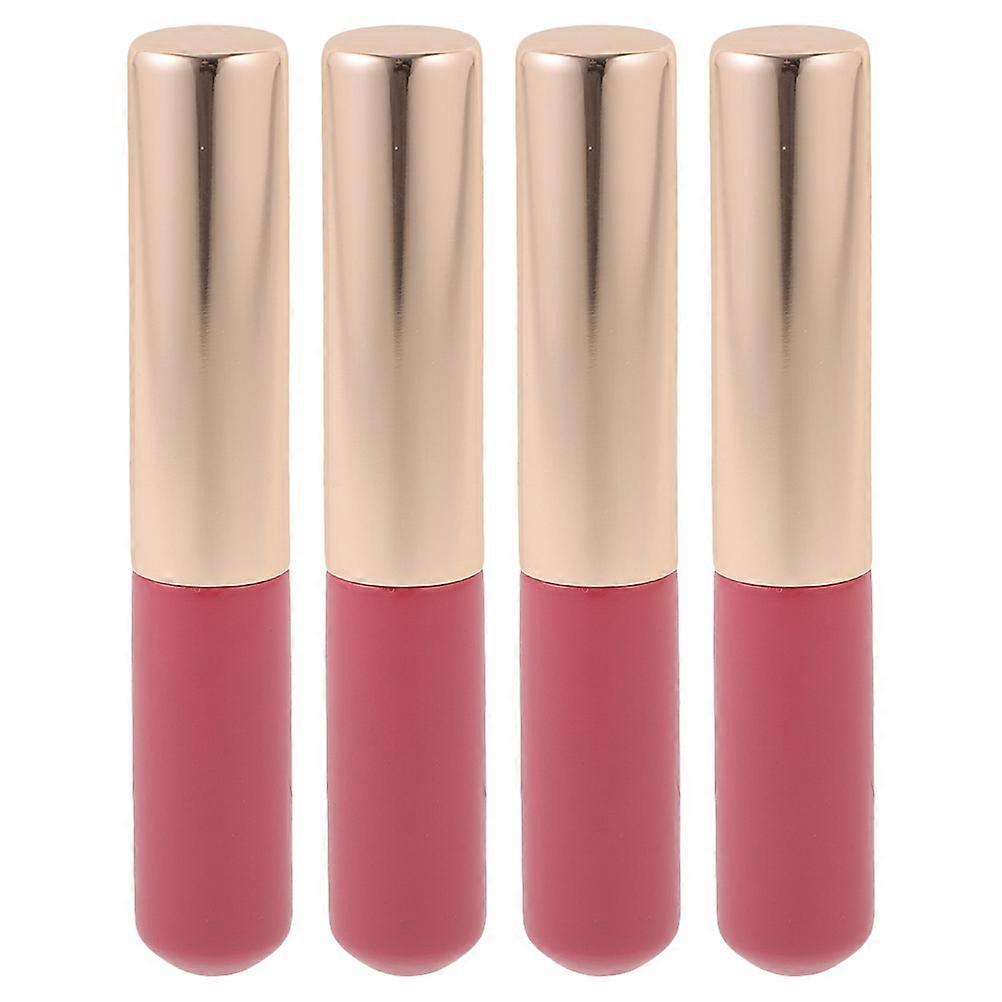Pink Silicone Lip Brush for Makeup Use with 4Pcs Concealer Applicators