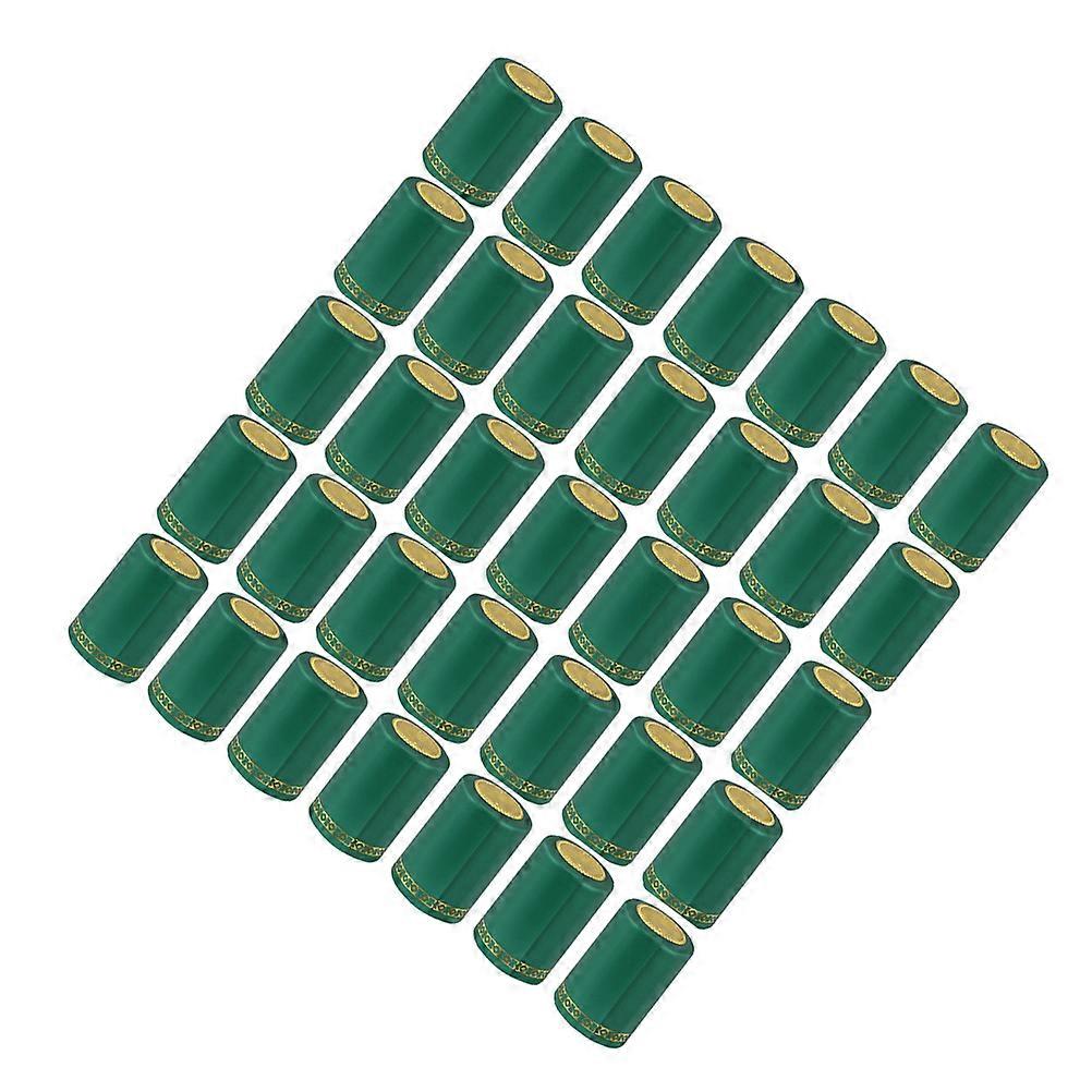 Krympkapslar för vinflaskor, 200 st, grön PVC