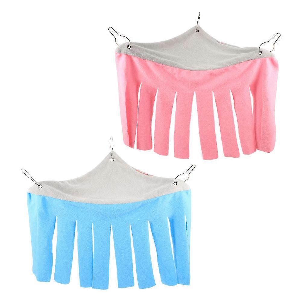 Guinea Pig Hideaway Corner Hammock 2Pcs for Small Pet Cage
