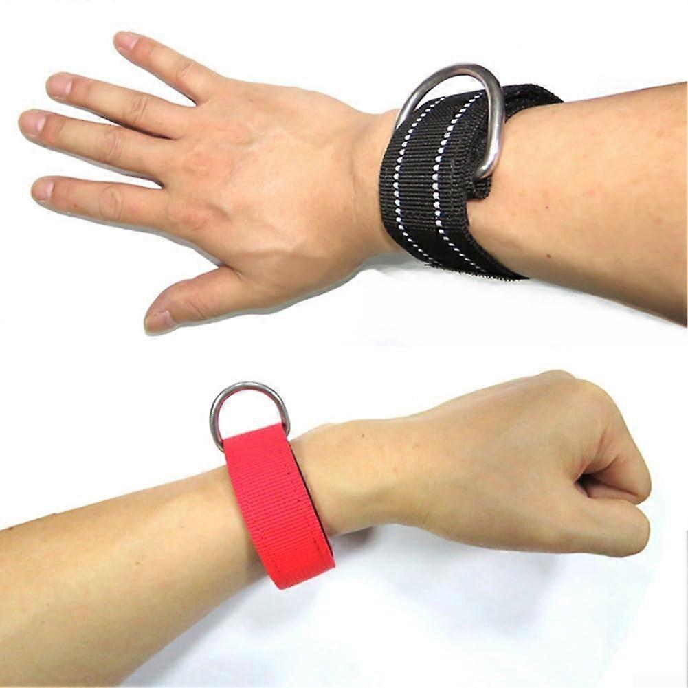 Adjustable Diving Wrist Strap with D Ring for Secure Gear Attachment and Comfortable Fit (Red)