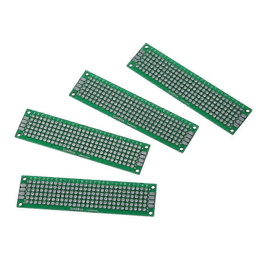4pcs Double-Side Prototype FR-4 PCB Stripboard Universal Printed Circuit Board 2*8cm Size