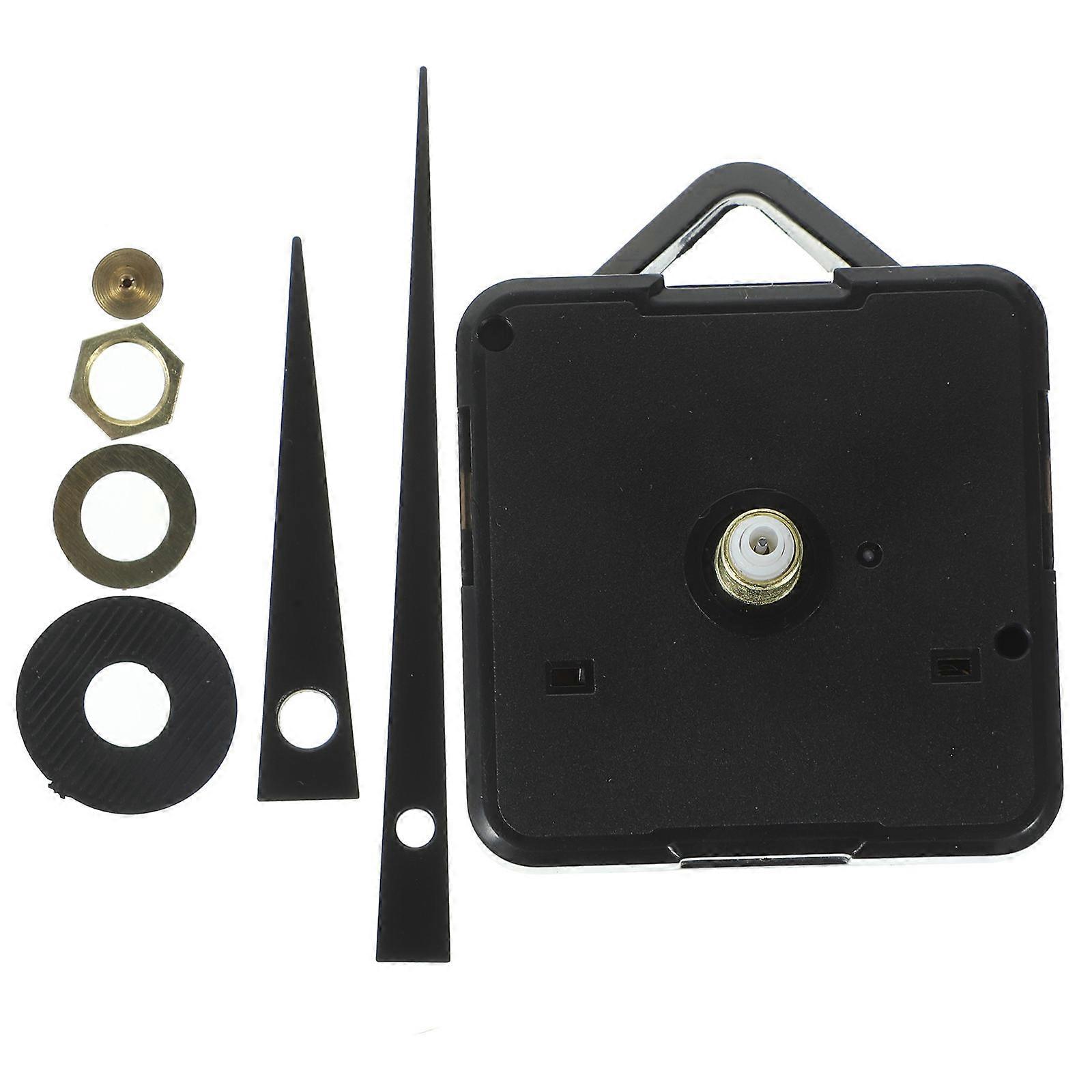 Replacement Clock Mechanism DIY Clock Movement for Replacement 6Sets Black Plastic