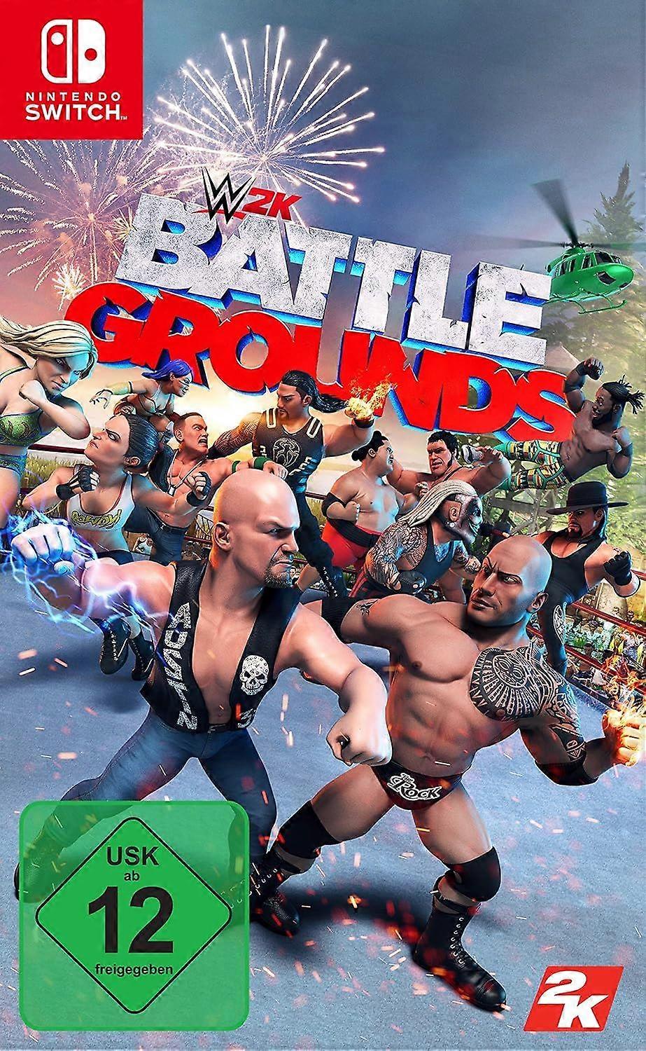 WWE Battlegrounds Switch Game (German Box)