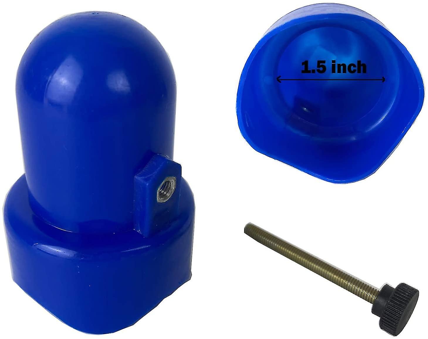 6pcs Trampoline Enclosure Pole Caps With Screw-in Bolts,only Fit For Pole 1.5inch Diameter