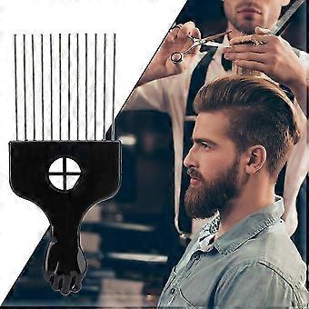 Professioneller Haarstylingkamm mit Stahlstiften für Friseure und den Heimgebrauch, verstellbarer, ergonomischer Griff für alle Haartypen