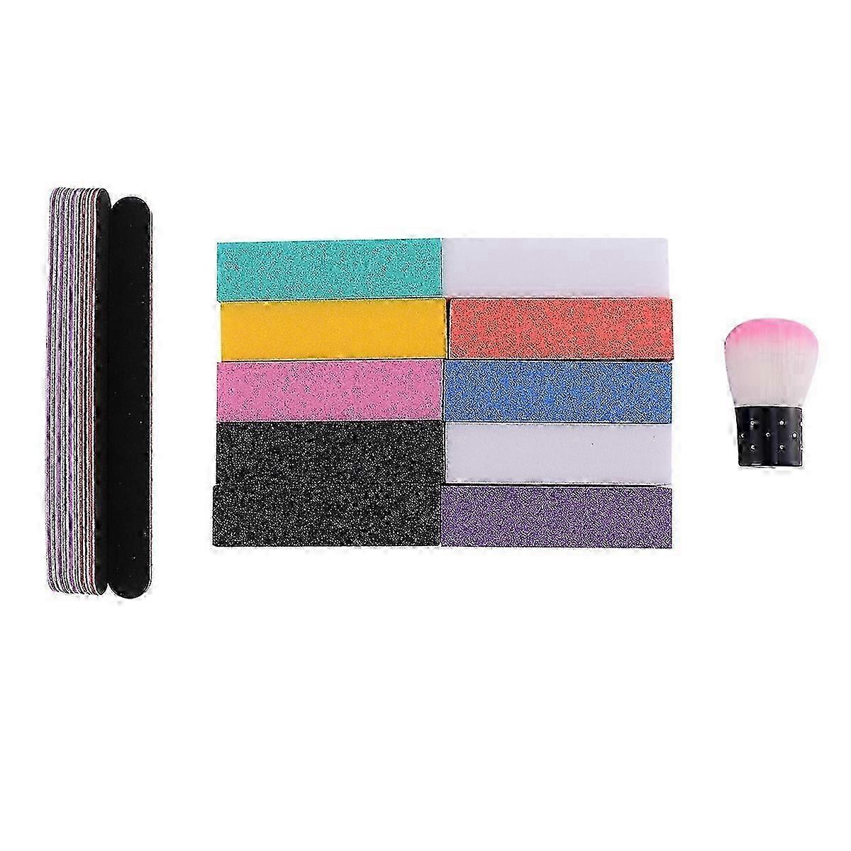 Professional Nail Files, Nail Art Tools for Shaping, 2 Sets Assorted