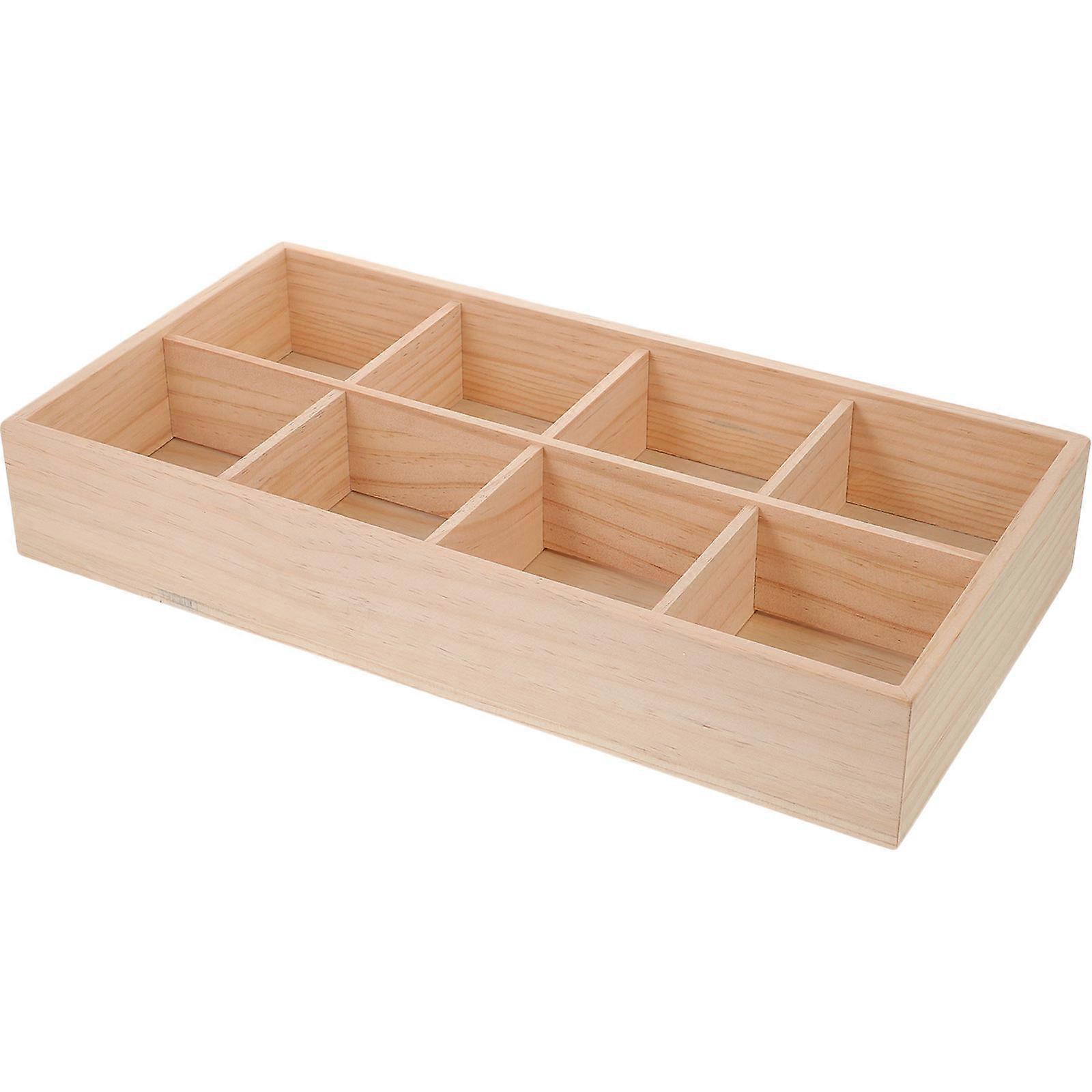 Desktop Compartment Storage Case Multipurpose Dried Fruit Tea Bag Container