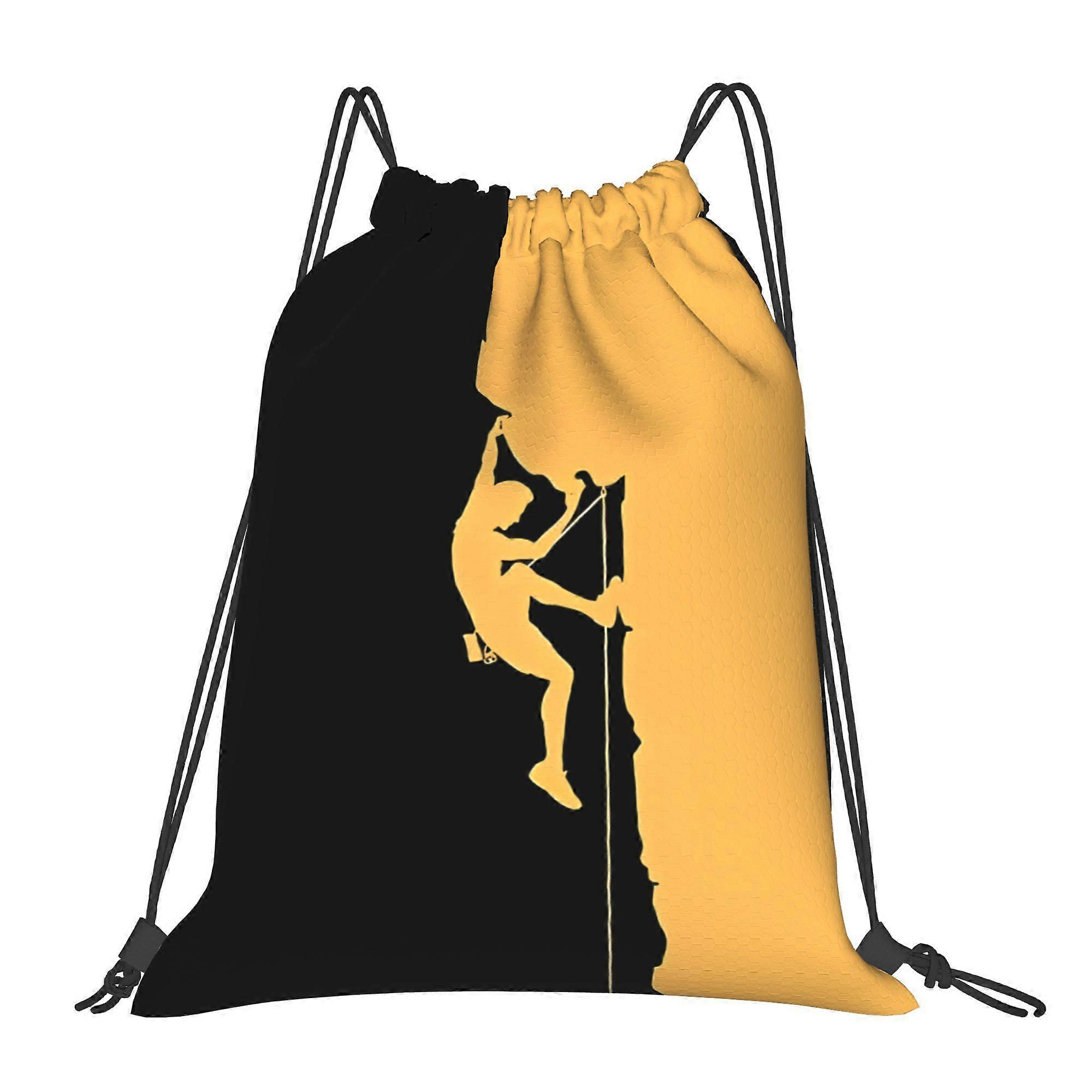 Climbing Drawstring Bags-Gqazw
