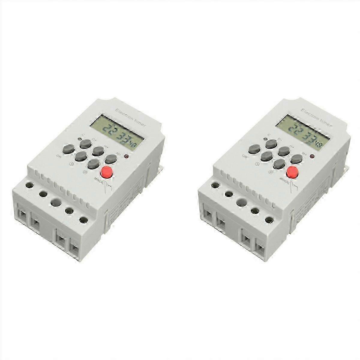 2026 Suitable 2X KG316T-II Din Rail Microcomputer Time Control Switch Time Control Timer AC220V 25A DIGITAL TIMER