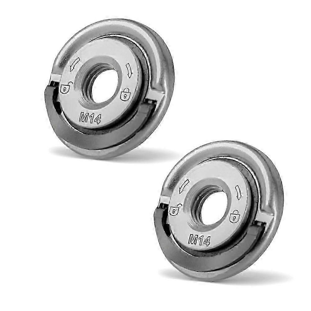 2Pcs Angle Grinding Tool Flange Nut,M14 Thread Angle Grinder Flange Nut, Flange Locking Nut compatible Fixing Cutting Disc