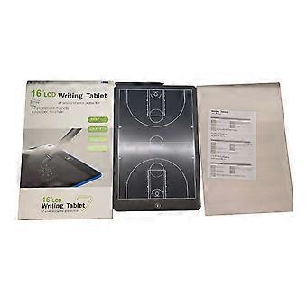 16 Zoll elektronisches Basketball-Coaching-Board Digitale Strategie-Markierungstafel mit großem LCD-Bildschirm und Stylus-Stift für Sporttraining 1 Satz
