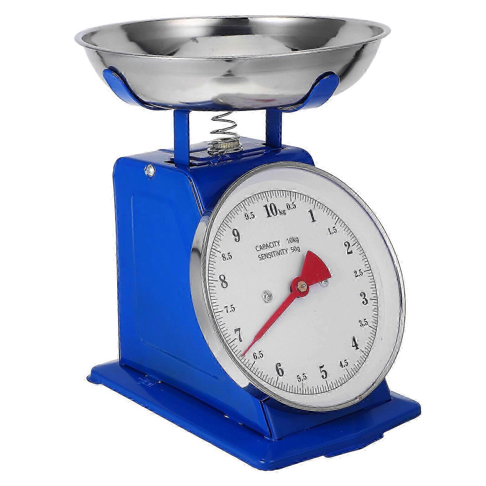 Mechanical Analog Kitchen Scale | Round Dial | Adjustable Pointer | 1Pcs