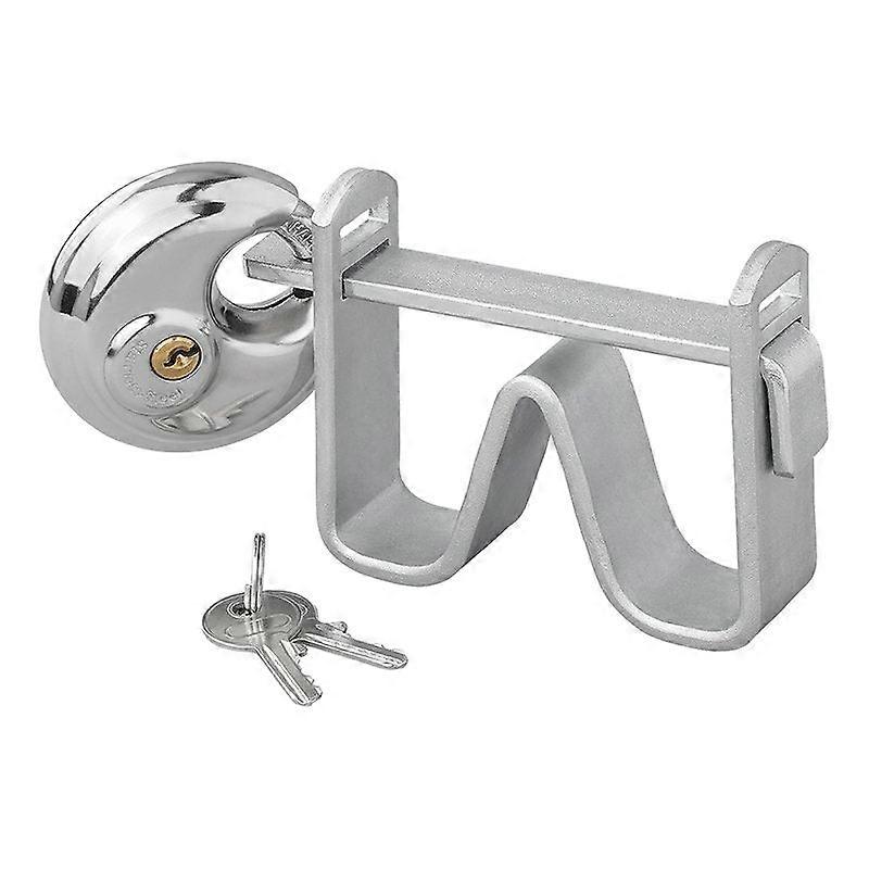 Coupling hitch lock bracket version with discus lock