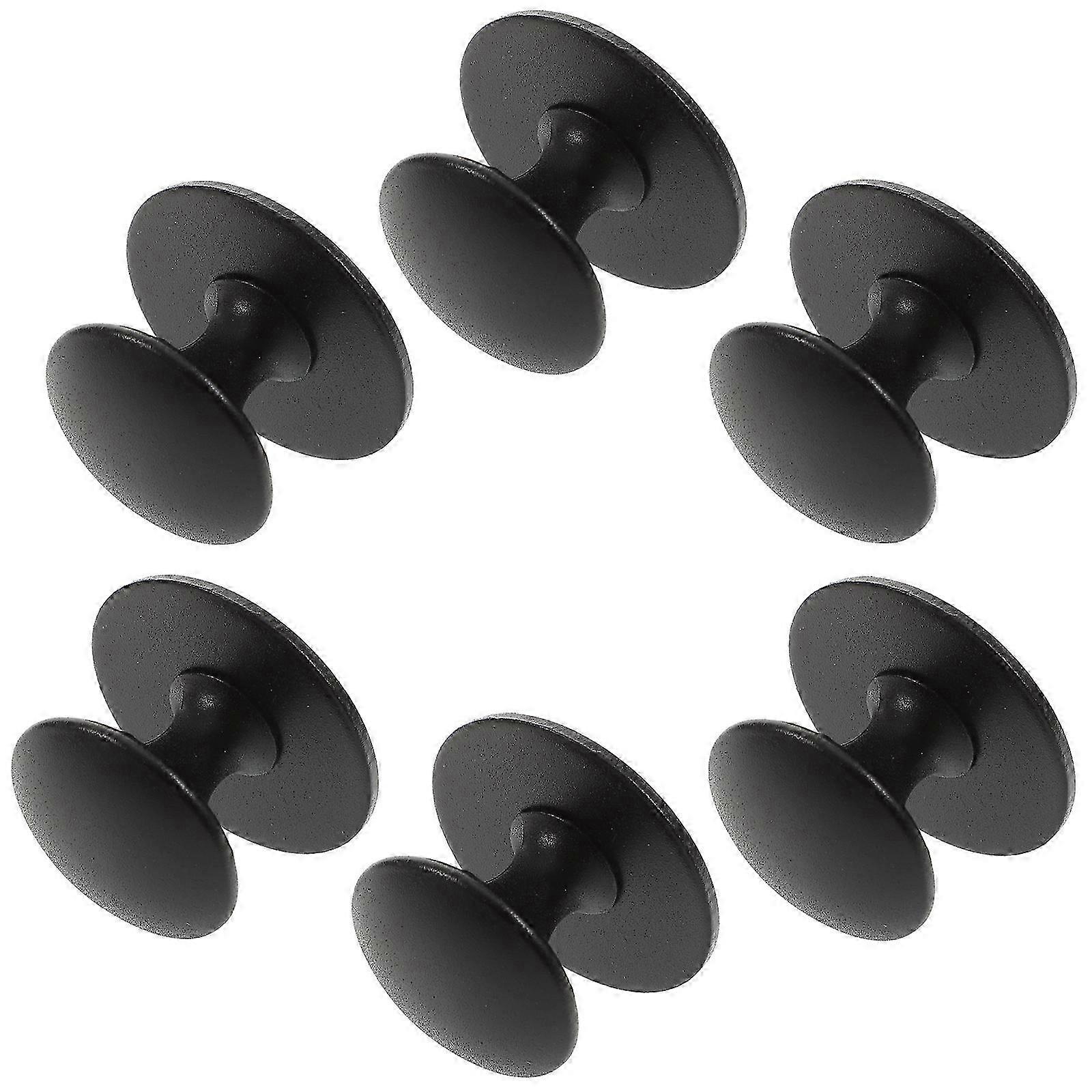 6pcs Round Knob Cupboard Wardrobe Door Knobs Aluminum Alloy Drawer Pull Handles