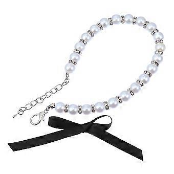 1 Set Fashionable Pearls Dog Necklace Pet Jewelry Collar Cat Wedding Collar