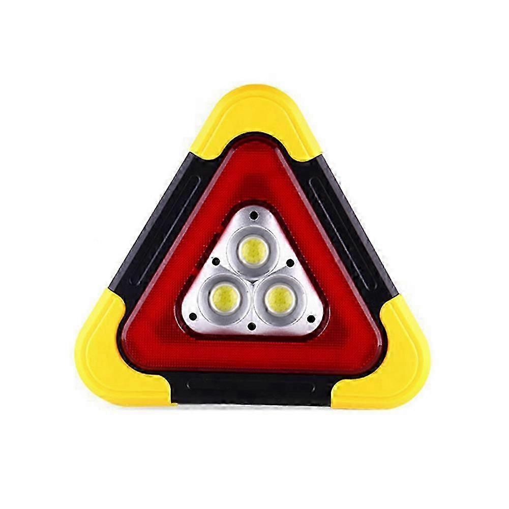 Emergency Triangular Warning Light Safety Emergency Breakdown Lamp Portable Solar Light compatible with Camping Working
