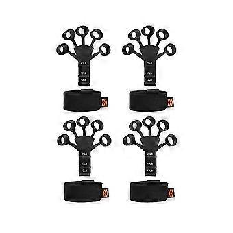 4er-Pack Fingerstrecker, verstellbarer Silikon-Handtrainer zur Verbesserung der Fingerfunktion und -bewegung