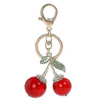 Versatile Shaped Fruit Pendant Keychain Resin Key Ring Sack Hanging Ornament
