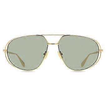 Bottega Veneta BV1344S 001 Full Rim Gold Unisex Pilot Sunglasses UV2 Original
