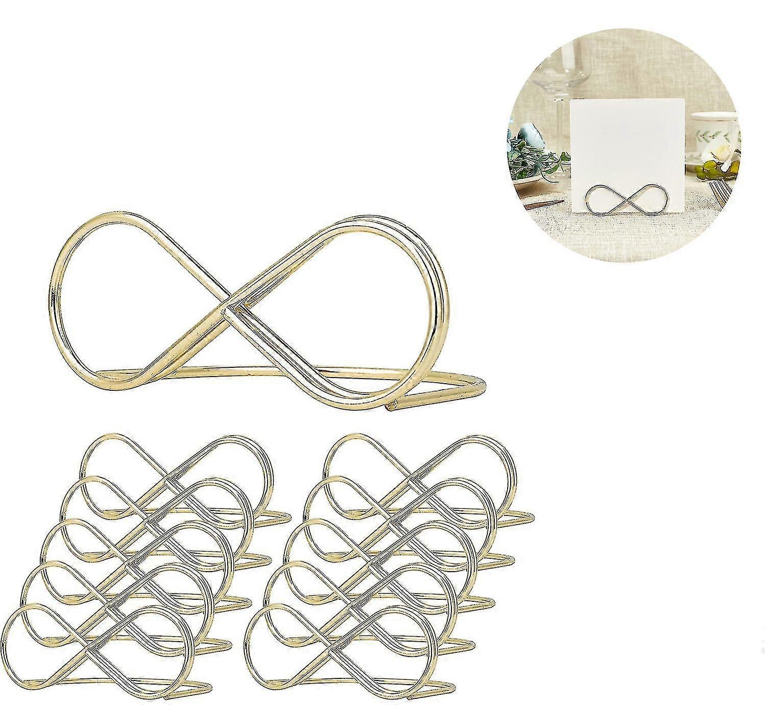 10 Pack Table Number Holders,message Clip