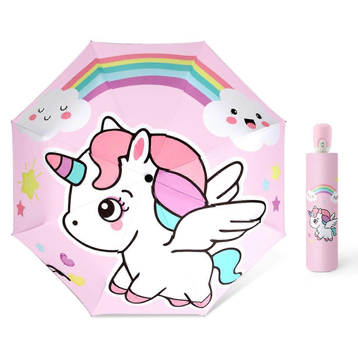 UV-Resistant Windproof Compact Kids Umbrella