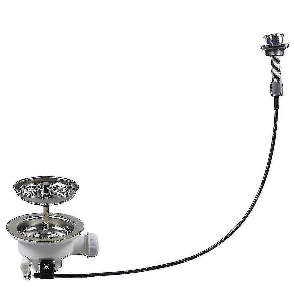 Sink Waste Kit Sink Drainage System Kitchen Bowl Type Filter with Cable Controller
