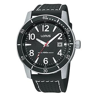 Lorus Watches Quartz Analog Men's Watch with RxH47HX9 Cowskin Bracelet
