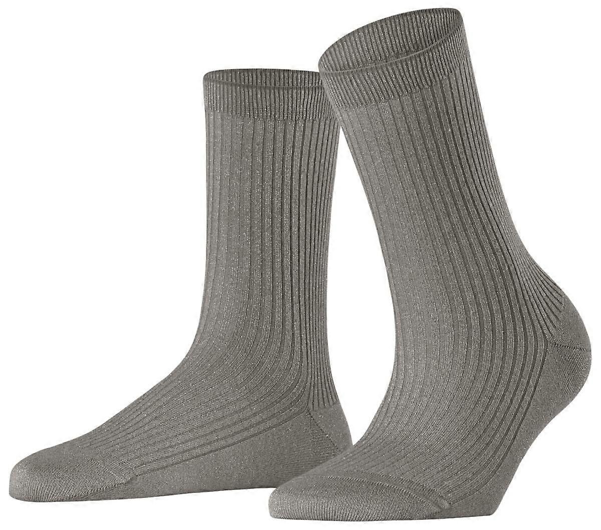 Falke Shiny Rib Socks - Pepper Grey
