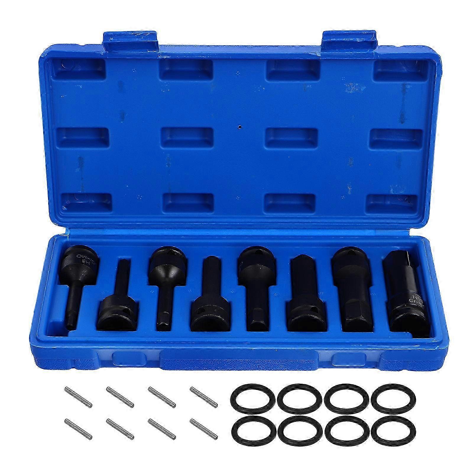 Impact Socket Set Socket For Lug Nut Hexagonal Shape Disassembling Assembling Mechanical Equipment 1Set