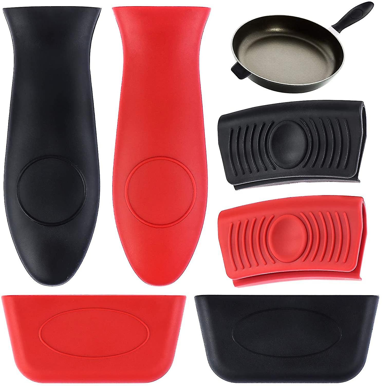 Silicone Handle Bracket Removable Rubber Heat Resistant Pot Holder Sleeves