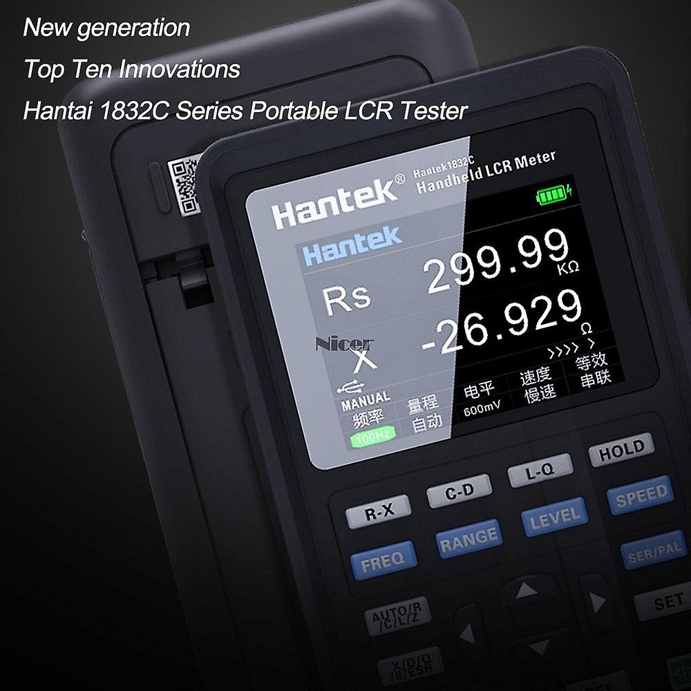 Hantek 1832c Digital Handheld Lcr Meter Digital Bridge High Precision Measurement Resistance Inductance Capacitance