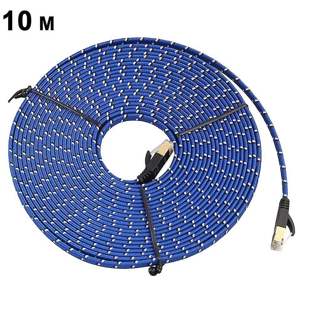 Nylon Cat 7 Ethernet Cable For Modem Router Pc Mac Laptop 10m