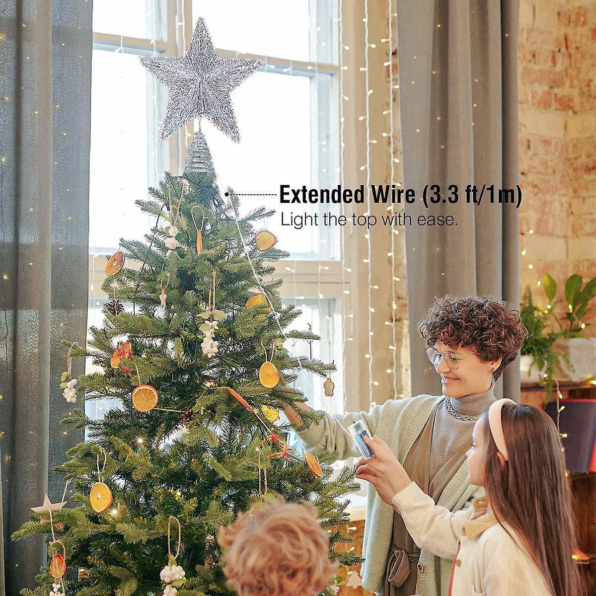 Christmas Tree Topper Star Battery Operated