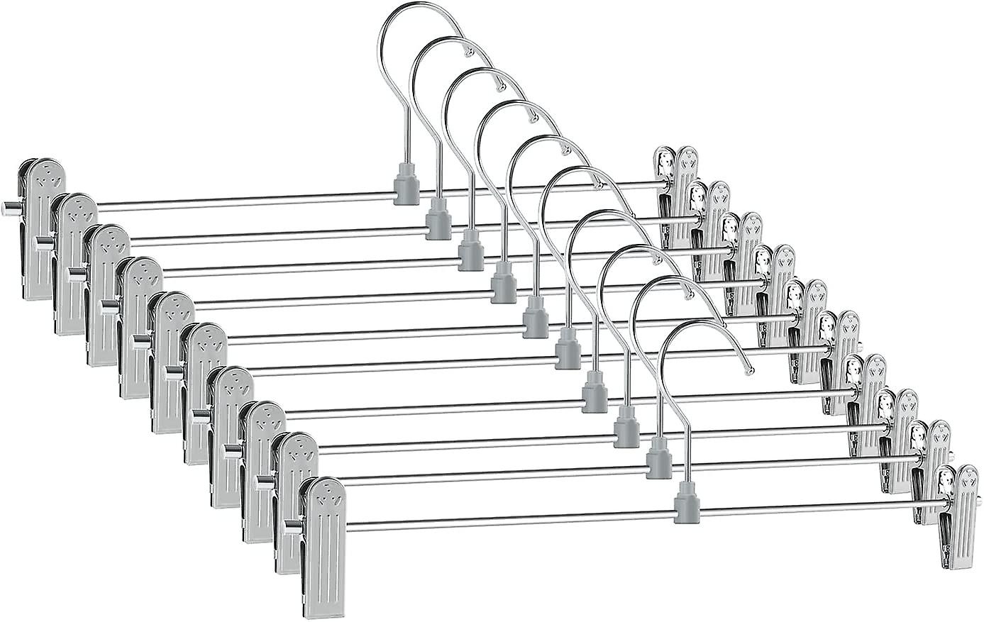 10 skirts with clips clothes rack adjustable pants clothes rack jeans metal clothes rack