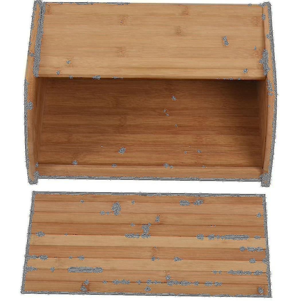 Natural Bread Boxes For Kitchen Counter Roll Top Large Bread Box