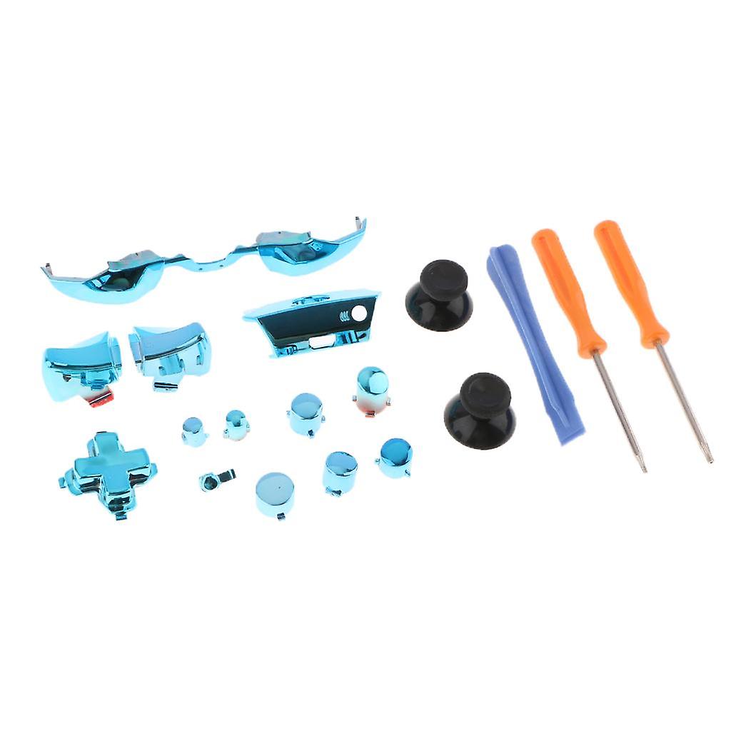 Full Set Trigger Buttons Replacement Part for  One Elite Game Controller Blue