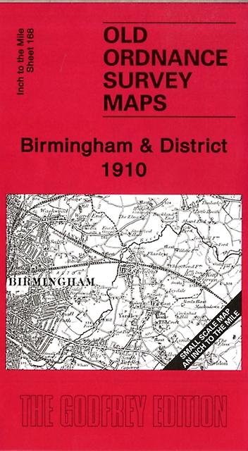 Birmingham And District 1910 Sheet map folded Book